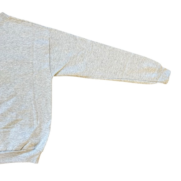 Vintage 90s Unisex FOTL Gray Heathered Poland Polish Heritage Sweatshirt Medium - Picture 7 of 9